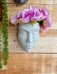 Woman Face Wall Planter with Liner