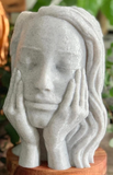Beautiful Woman Sculpture Face Planter